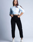 PANTALÓN PANA ESTILO MOM FIT 2125-8