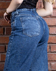 PANTALÓN ESTILO FLARE 2172-90 ESCARCHADO