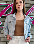 CHAQUETA EN JEAN OVERSIZE