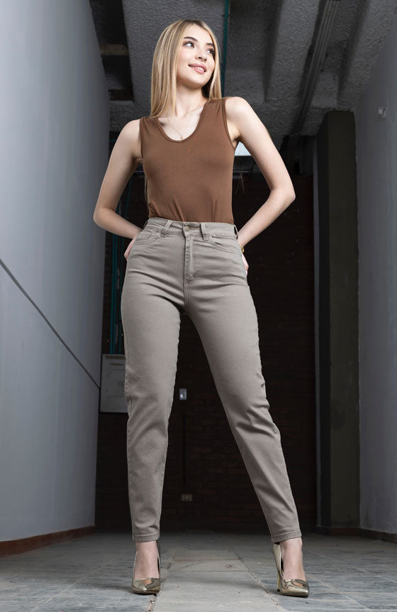 PANTALÓN INDIGO ESTILO MOMFIT 1985-13