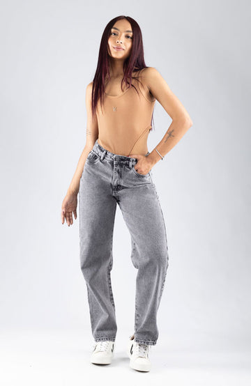 PANTALÓN GRIS ESTILO RECTO STRAIGH 1987-38