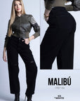 PANTALÓN NEGRO CON ROTOS  ESTILO RECTO 1987-86