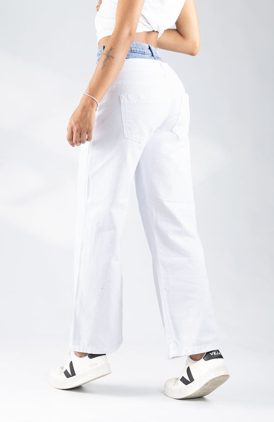 PANTALÓN ESTILO WIDE LEG RECTO 2090-89