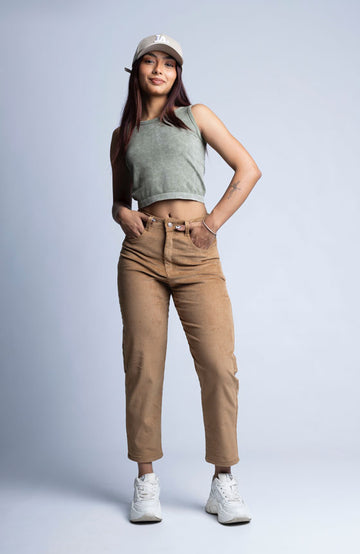 PANTALÓN PANA ESTILO MOM FIT 2125-18