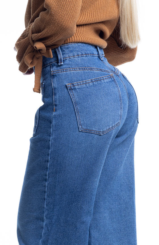 PANTALÓN ESTILO FLARE 2171-3 SIN CREMALLERA