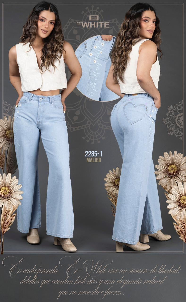 PANTALÓN ESTILO PALAZZO  MALIBÚ 2285-1