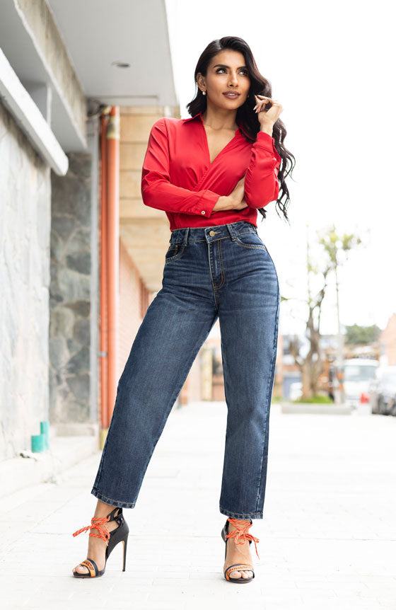 PANTALÓN ESTILO MOMFIT 2319-1