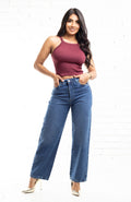 PANTALÓN ESTILO RECTO CON TACHES  2282-2
