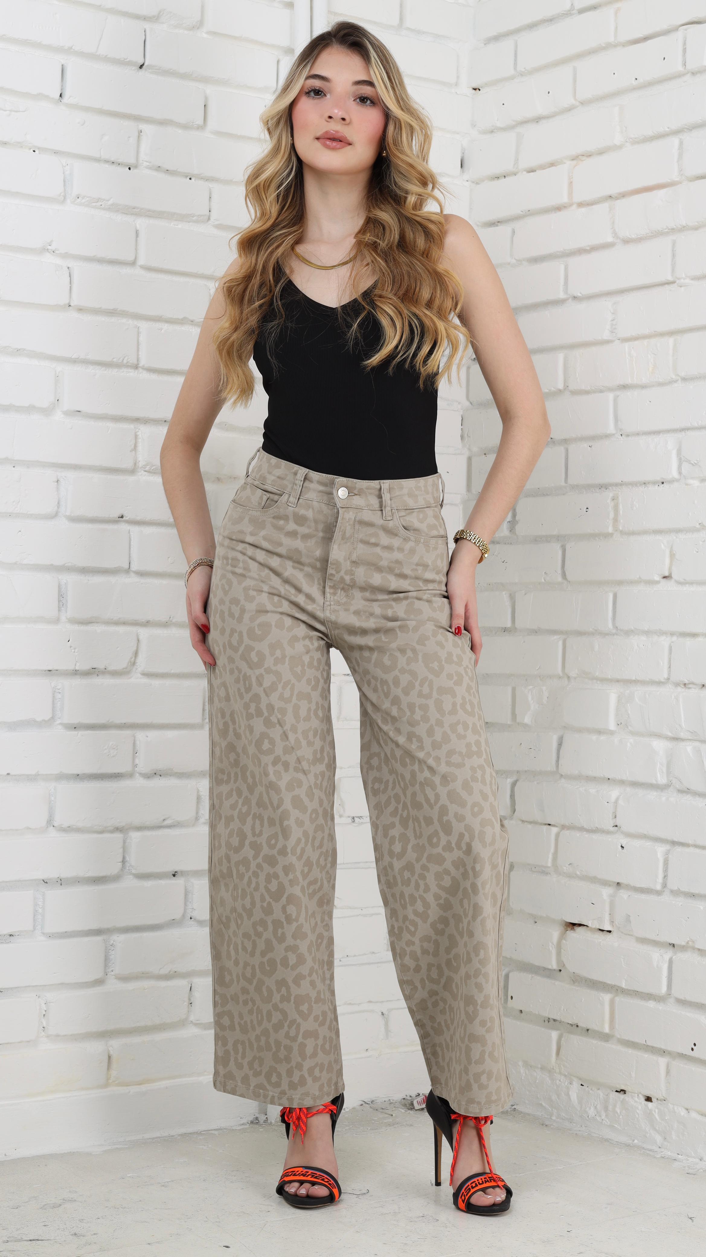 PANTALÓN ESTILO CULOTTE ANIMAL PRINT 2245-2